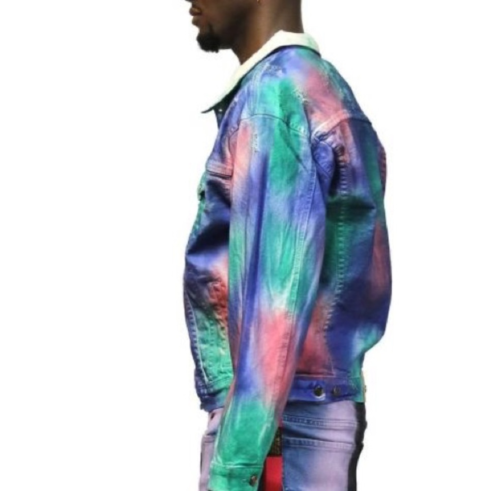 Paint Distressed Jacket - Picture 4 of 5